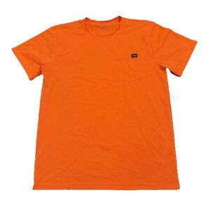 Dickies XLT High Visibility Safety Work T-Shirt Orange Pocket Tee Men's Size XLT